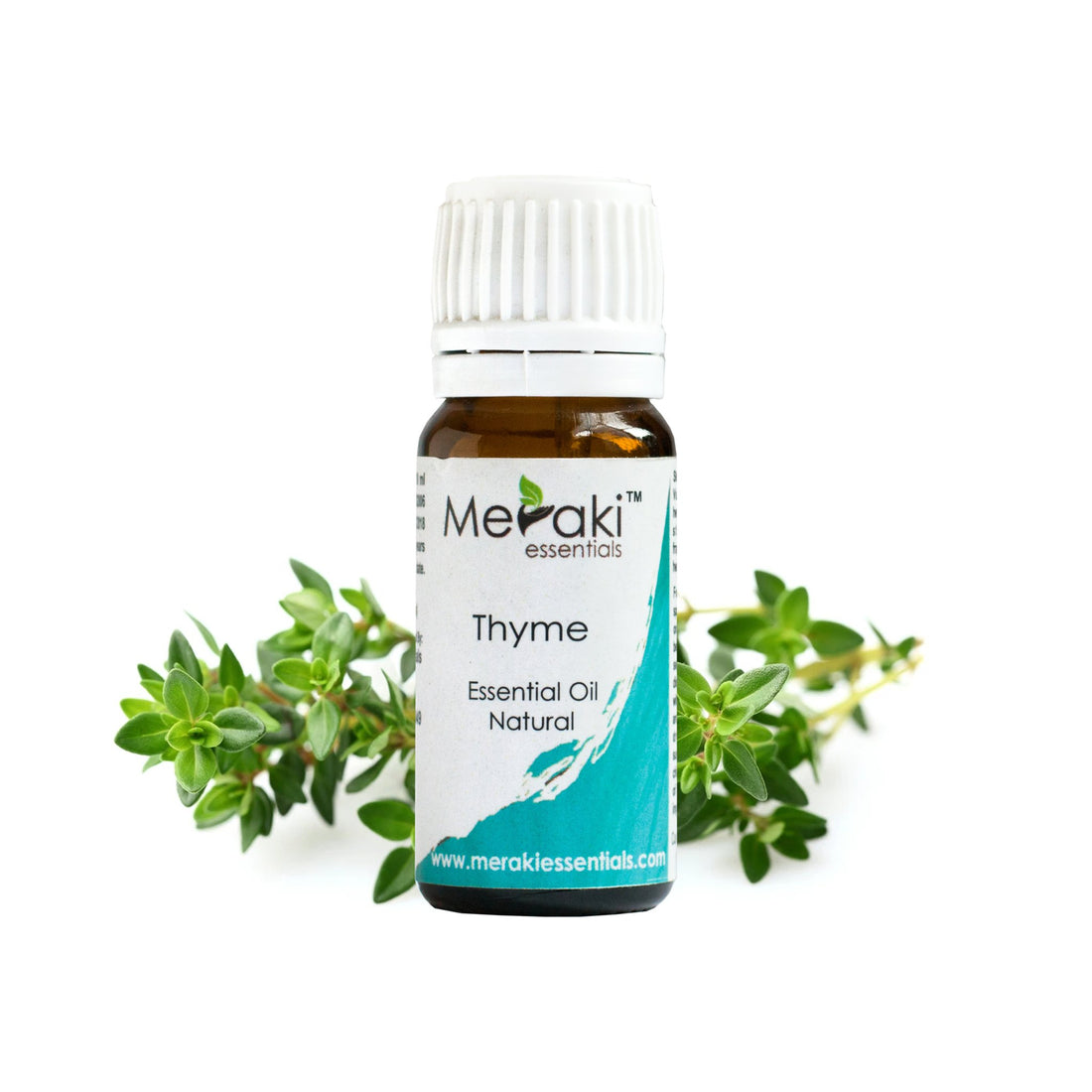Thyme Essential Oil (Thymus Vulgaris Ct Thymol) - Natural - Indian - Meraki Essentials - 10ml
