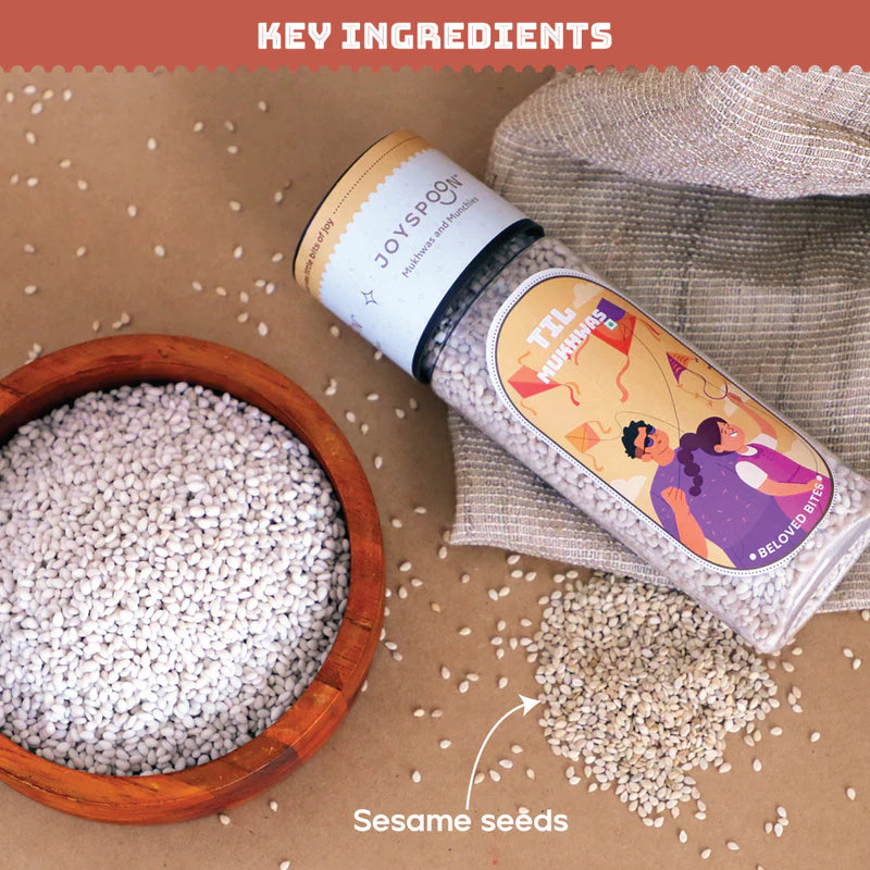 Mouth Freshener | Til Mukhwas - Made With Premium And All Natural Ingredients - No Supari, No Preservatives &amp;amp; No Artificial Flavour – Joyspoon – 100gm