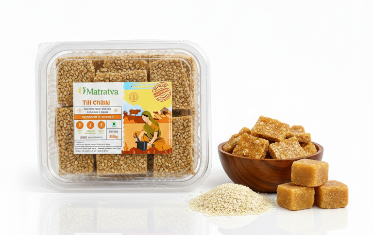 Till Chikki- No Added Preservatives -Cruelty Free- Calcium Rich- Matratva – 250gm