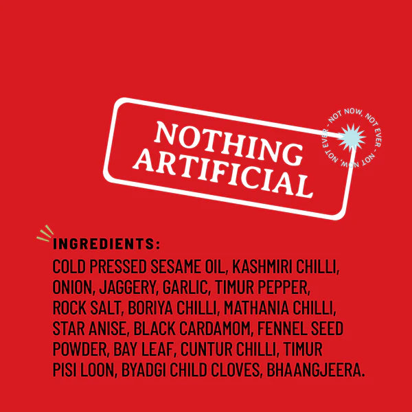 Timur Chilli Crisp | Topping (Aromatic Spicy Tangy) - Salad - Dumplings - Noodles - No Refined Sugar &amp; No Bad Oil - Boombay - 190gm