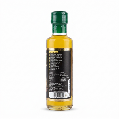 Oil | Toasted Black Sesame Oil (Salad Oil)- Cold Pressed- Vegan, Gluten Free -No Preservatives, Artificial - MRT Organics – 100ml