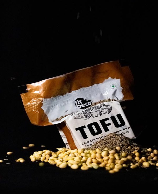 Tofu | Jeera - Cholesterol Free, High In Protein, Low Fat & Preservatives Free - Fit Bean - 200gm