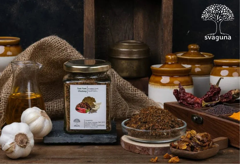 Chutney | Tom Tom Chutney – No Preservatives &amp; No Artificial Coloring – Svaguna – 200gm