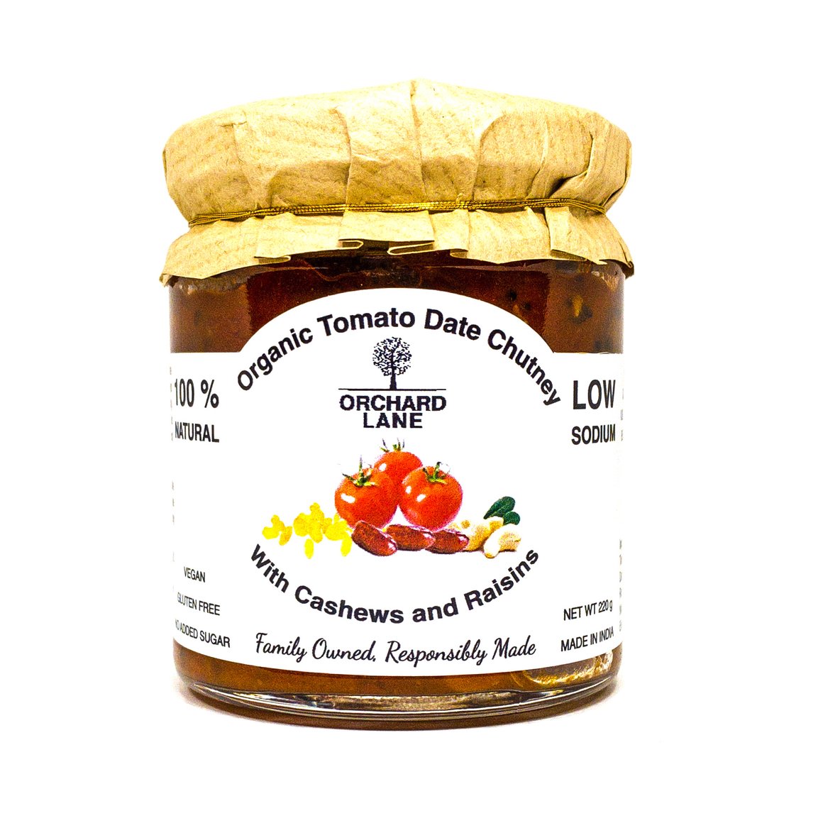 Tomato Date Chutney – Vegan, Gluten Free &amp;amp; No Added Sugar - Orchard Lane – 200gm