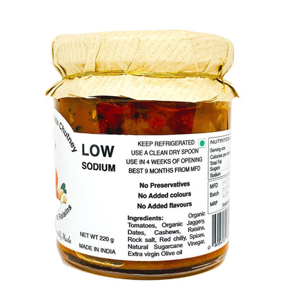 Tomato Date Chutney – Vegan, Gluten Free &amp;amp; No Added Sugar - Orchard Lane – 200gm