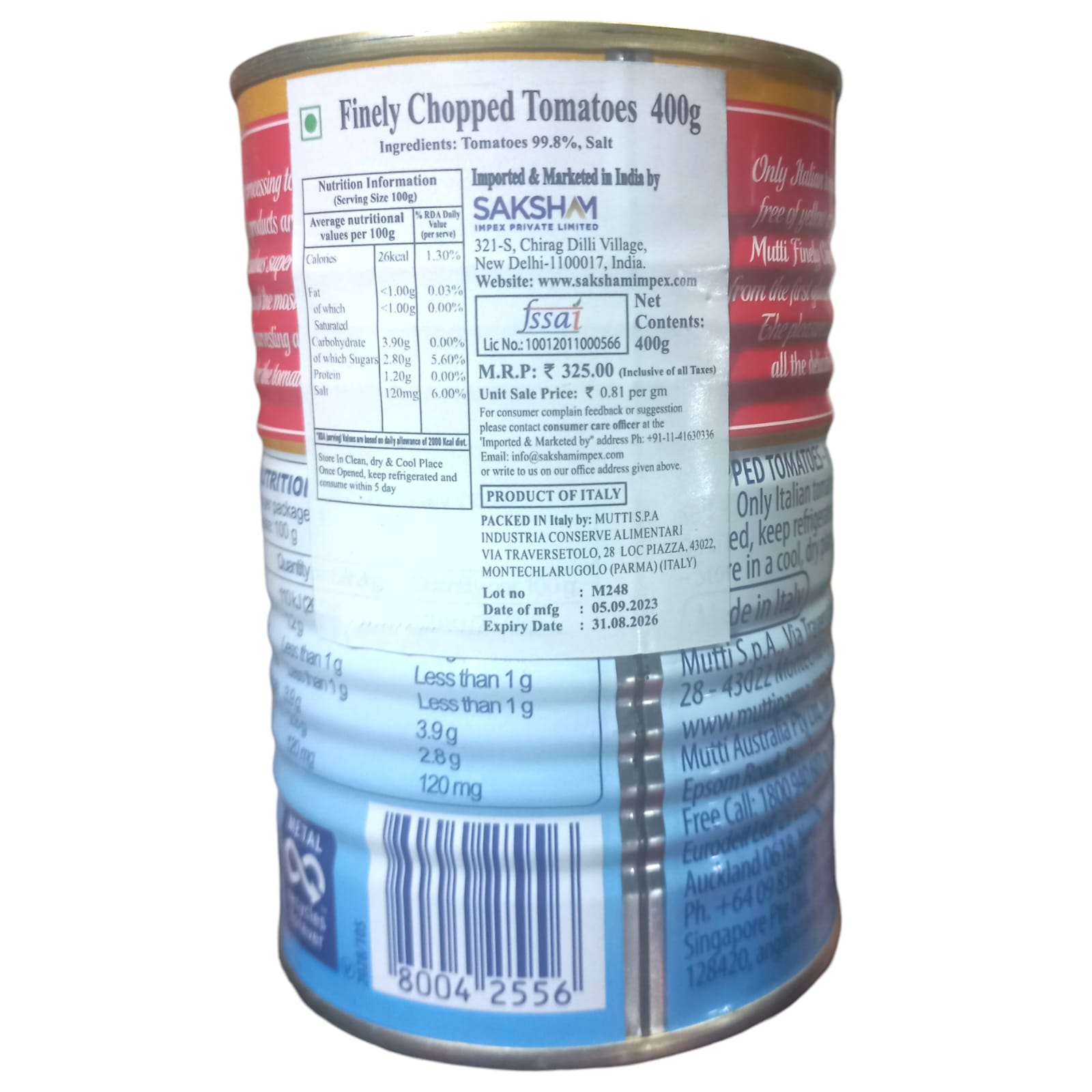 Tomato Pulp | Ideal For Sauces, Stews, Soups - 100% Italian – Mutti – 400gm