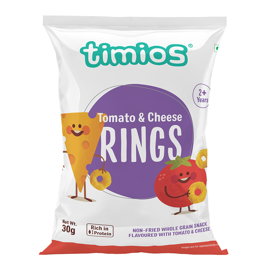 Tomato and Cheese Rings for Kids – Rich In Protein - Timios – 30gm