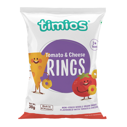 Tomato and Cheese Rings for Kids – Rich In Protein - Timios – 30gm
