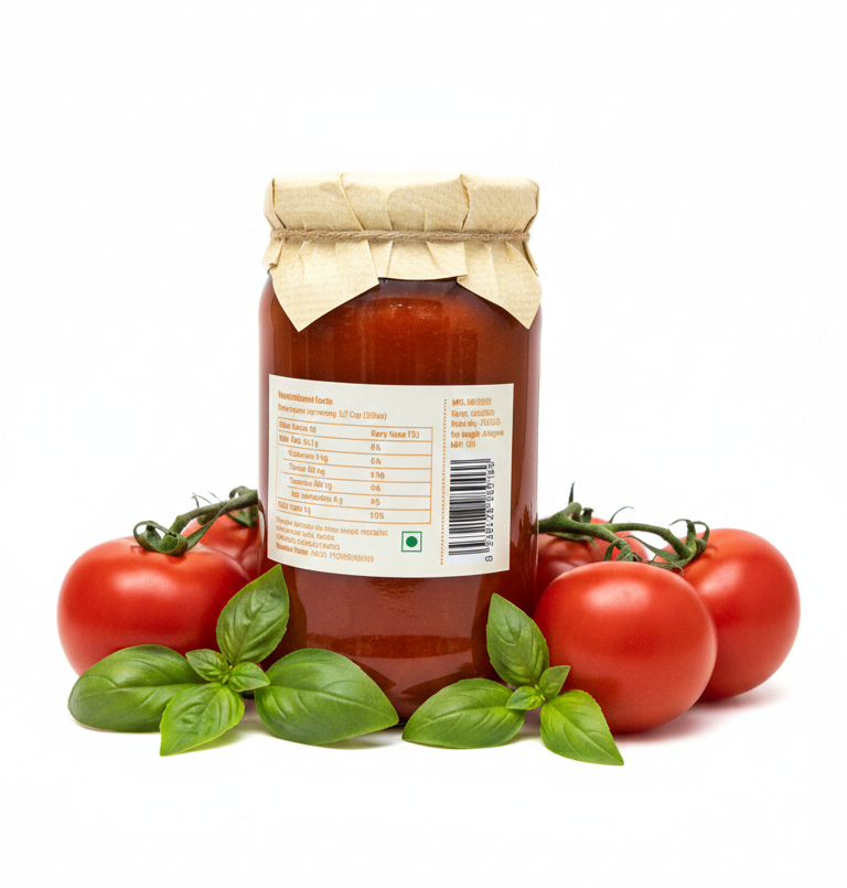 Tomato Puree | Farm Fresh &amp; Fabulous Tomato Puree - No Cholesterol - No Flavor &amp; No Added Preservatives - Ahana Organic 350 gm