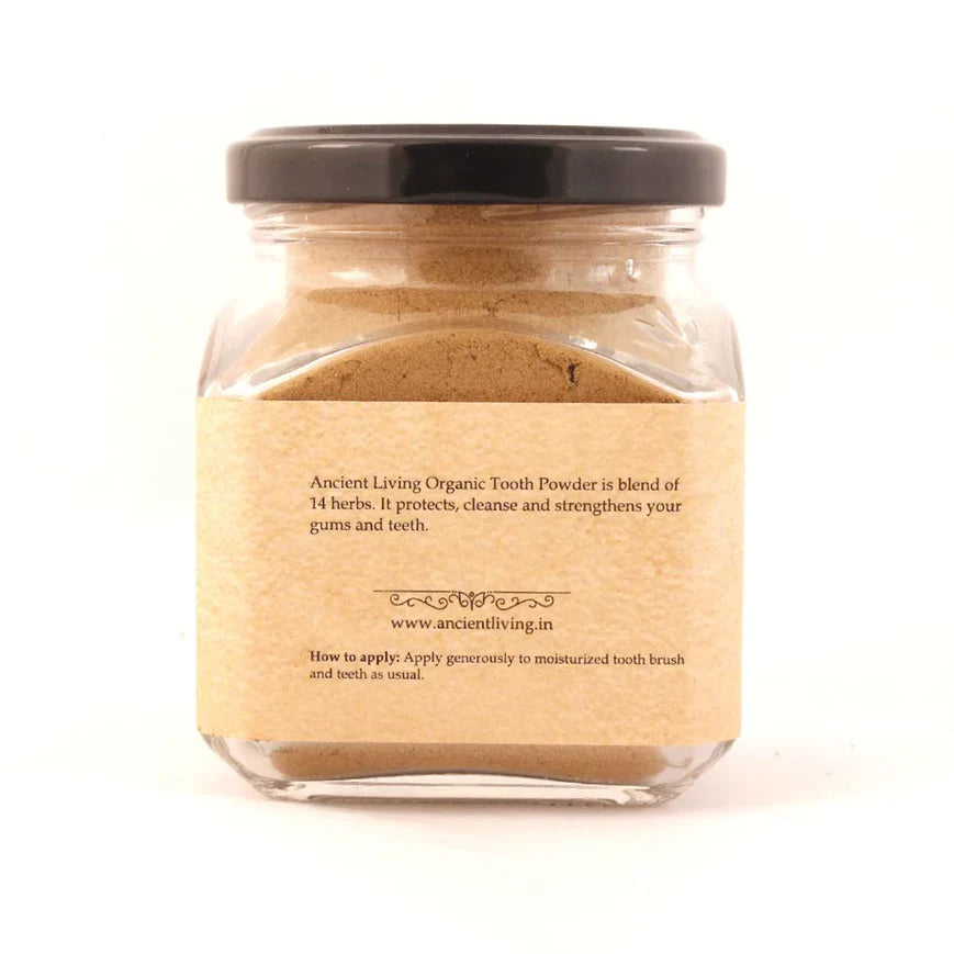 Tooth Powder | Plant Based - No Fluoride &amp; No Added Artificial Additives - Ancient Living - 100gm