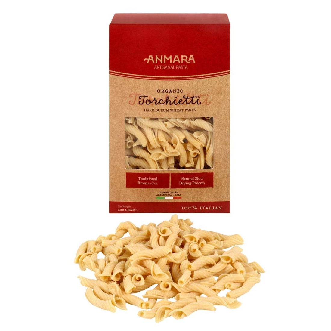 Pasta | Torchietti Pasta - Hard Drum Wheat Pasta - 100% Italian – Anmara – 500gm