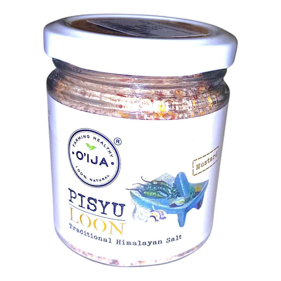 Salt | Traditional Himalayan Flavored Salt - Pisyu Loon - Mustard - Oija - 200gm