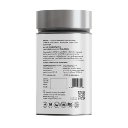 Trans Resveratrol | 500 - Japanese Knotweed Extract - Vegan, Gluten Free, Soy Free, Sugar Free, Gmo Free &amp; Dairy Free - Decode Age - 500mg - 60 Veg Capsules