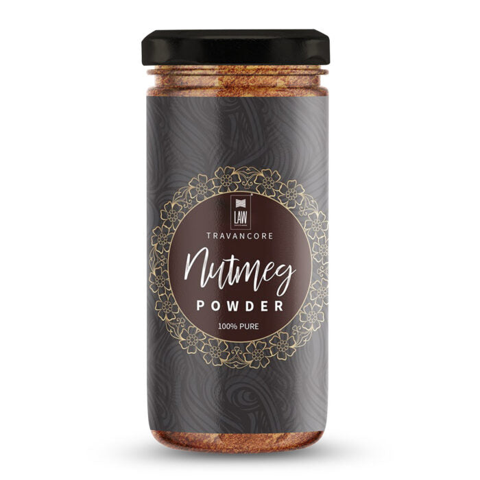Powder | Nutmeg Powder (Jaiphal Powder)  - 100% Pure - Premium Gourmet Grade - Vegan, Gluten Free, Non GMO - Looms And Weaves - 100gm