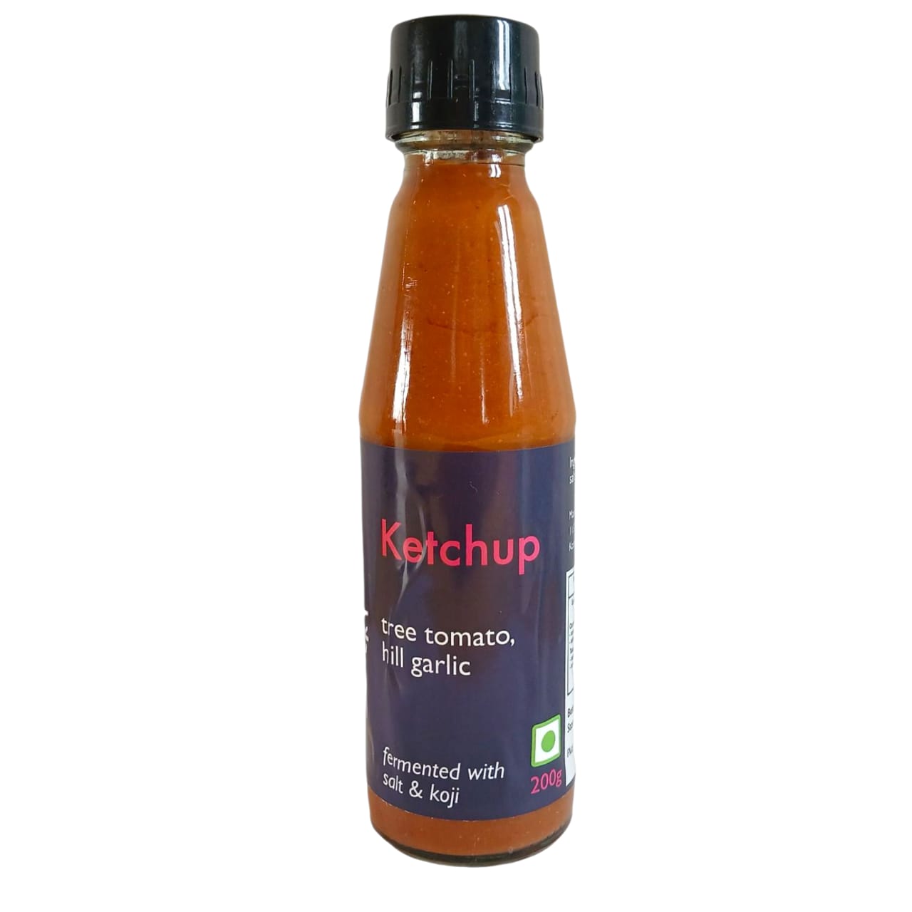 Ketchup | Tree Tomato Hill Garlic - Fermented With Salt &amp; Koji - No Added Preservatives - Sitara - 200gm