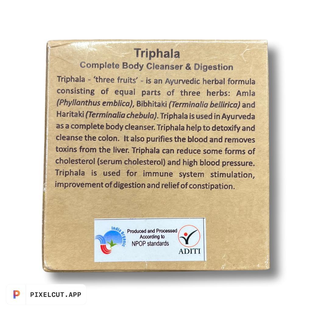 Triphala Capsules | (Body Cleanser &amp;amp; Digestion) - Organic - Vegan -  Aurospirul - 100 Capsule