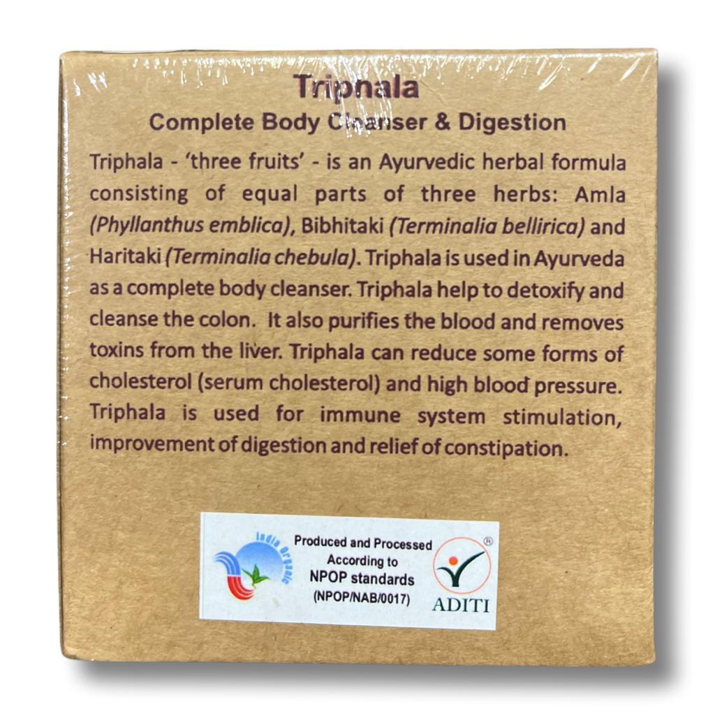 Triphala Powder | (Body Cleanser &amp;amp; Digestion) – Organic – Vegan – Aurospirul – 100 gm