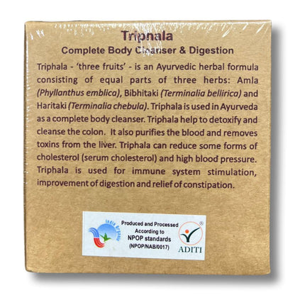 Triphala Powder | (Body Cleanser &amp;amp; Digestion) – Organic – Vegan – Aurospirul – 100 gm