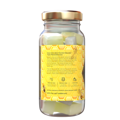 Triple Filtered Beeswax Cubes – Societe Naturelle – 100gm