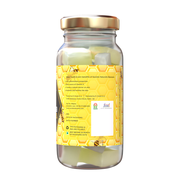 Triple Filtered Beeswax Cubes – Societe Naturelle – 100gm