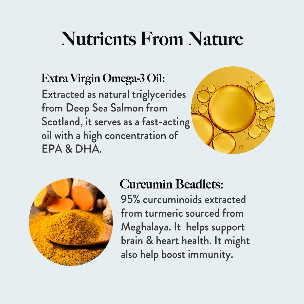 Triple Strength Omega 3 | (Fish Oil With Curcumin Extract For Joint, Heart &amp;amp; Brain Health) - Slow - Wheat Free &amp;amp; No GMO - Wellbeing Nutrition - 60 Capsules
