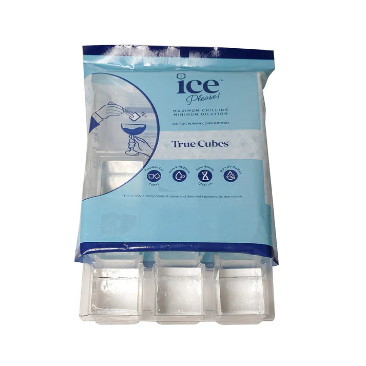 Ice | True Cubes Ice - Maxium Chilling, Minimum Dilution- Ice For Human Consumption- Precision Cut- Pure Hygienic, Slow Melting- Ice Please - 700gm (1 Tray)