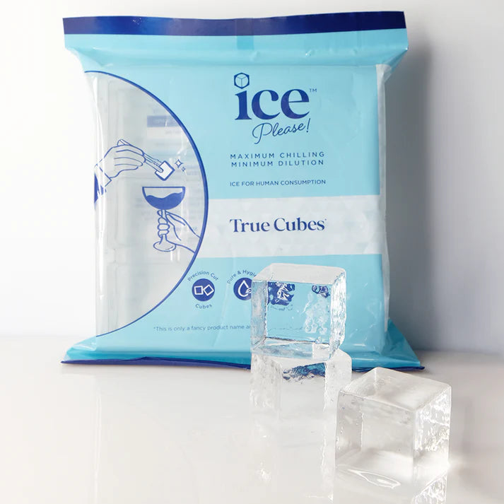 Ice | True Cubes Ice - Maxium Chilling, Minimum Dilution- Ice For Human Consumption- Precision Cut- Pure Hygienic, Slow Melting- Ice Please - 700gm (1 Tray)