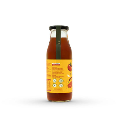 Ketchup | Tomato Ketchup (Truemato) - 75% Tomatoes - Spicy - No Refined Sugar, No Artificial Preservatives, No Sodium Benzoate, No Added Food Colors, No Stabilizers &amp; No Thickeners - Two Brothers - 300gm