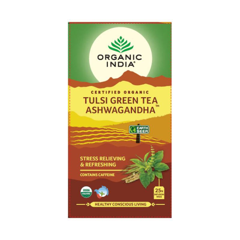 Tulsi Ashwagandha Tea – Organic India – 25Tea Bags
