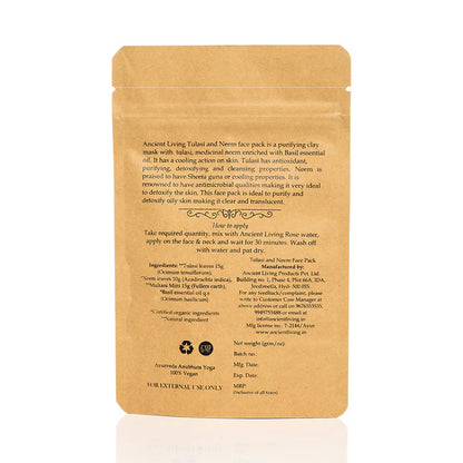 Tulsi &amp; Neem Face Pack - Ancient Living - 40gm
