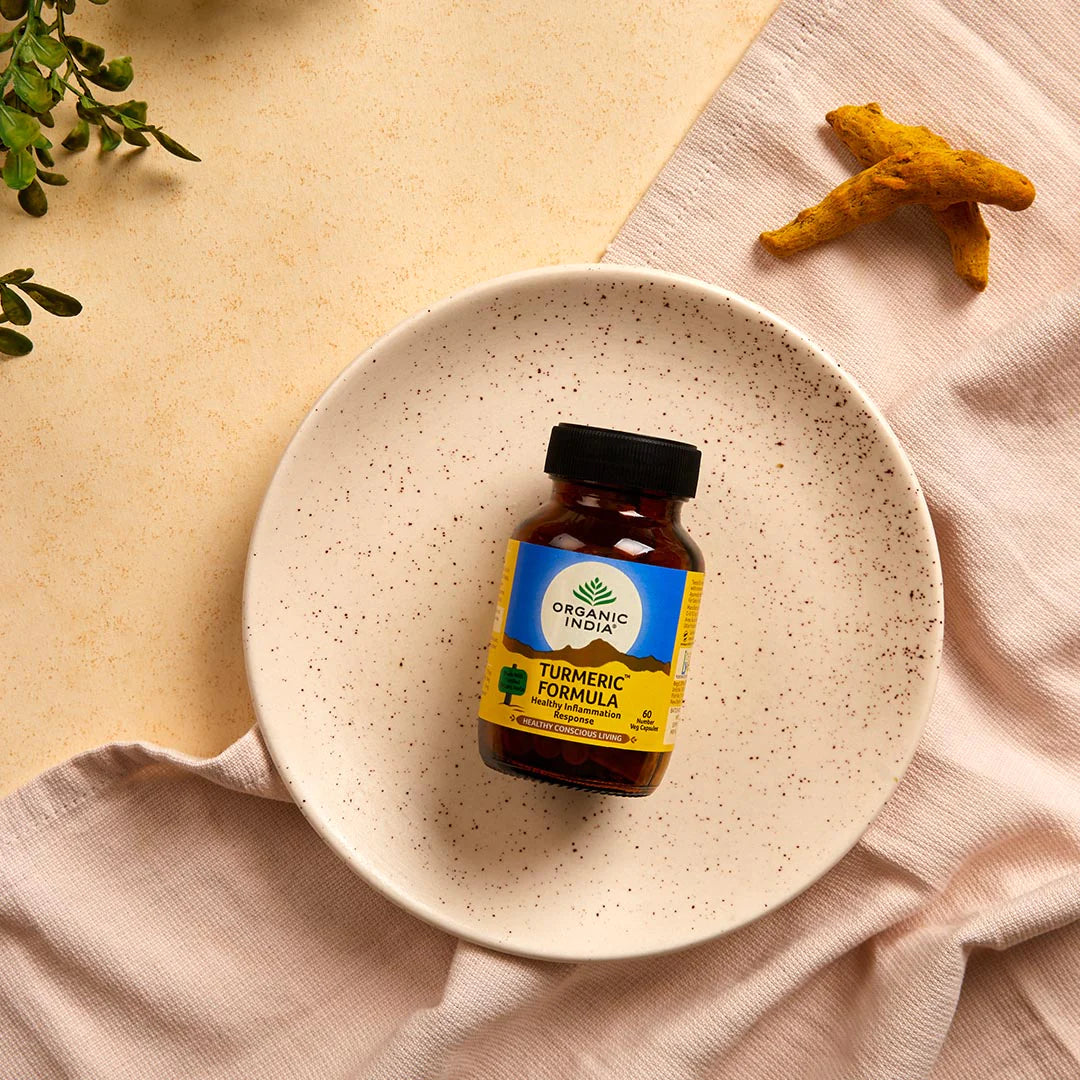 Turmeric Formula – Respiratory &amp; Congestion Relief - Organic India – 60 Capsules