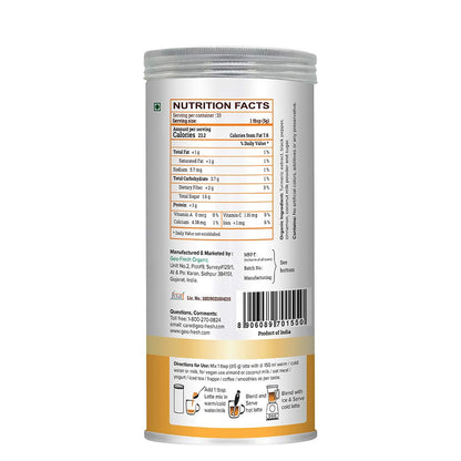 Turmeric Latte | Golden Milk (With Cinnamon &amp; Black pepper) – USDA Organic – Vegan, Gluten Free &amp; No Gmo – Geo Fresh – 200gm
