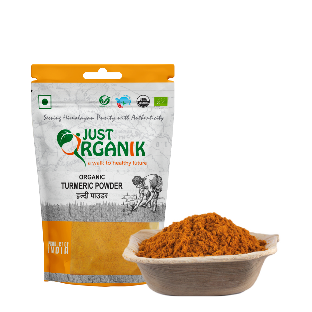 Turmeric Powder | USDA Organic - Just Organik - 100gm