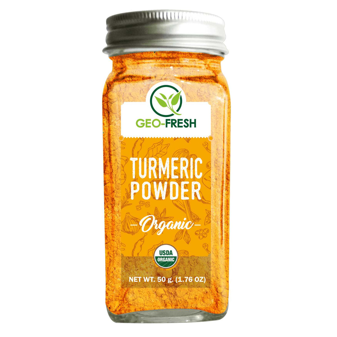 Turmeric Powder | USDA Organic - Geo Fresh - 50gm