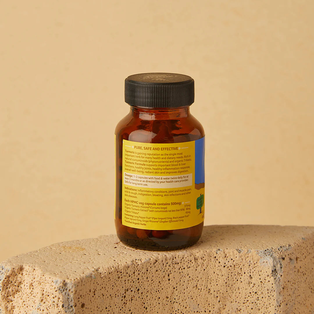 Turmeric Formula – Respiratory &amp; Congestion Relief - Organic India – 60 Capsules