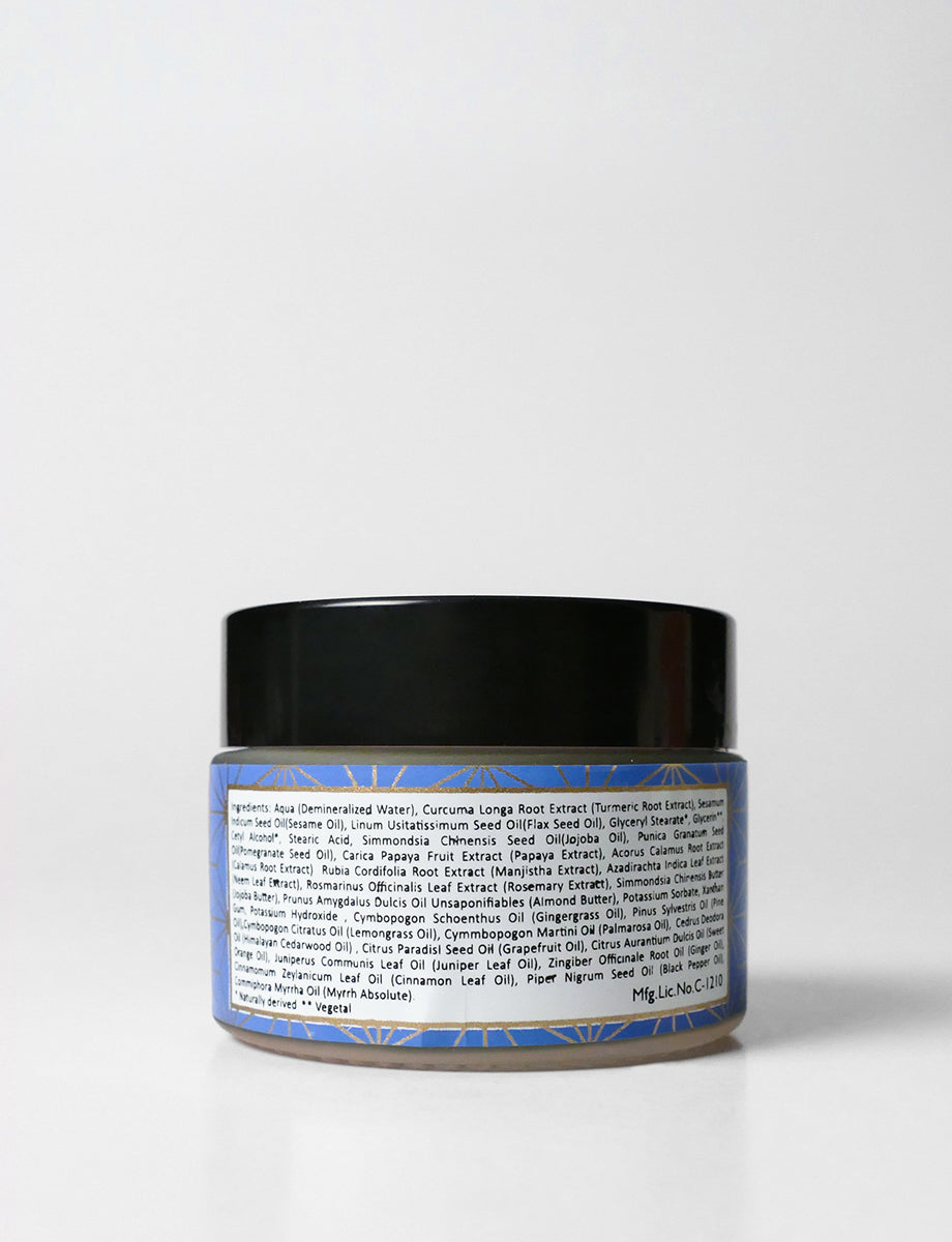 Night Cream | Turmeric Night Cream (With Neem &amp; Papaya) - 100% Natural - Cruelty Free, Palm Oil Free, No Parabens &amp; No Synthetic Fragrances - Maroma - 50gm