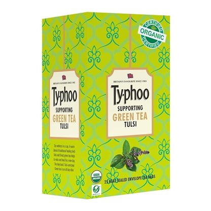Organic Green Tea Tulsi - Typhoo -  25Tea Bags