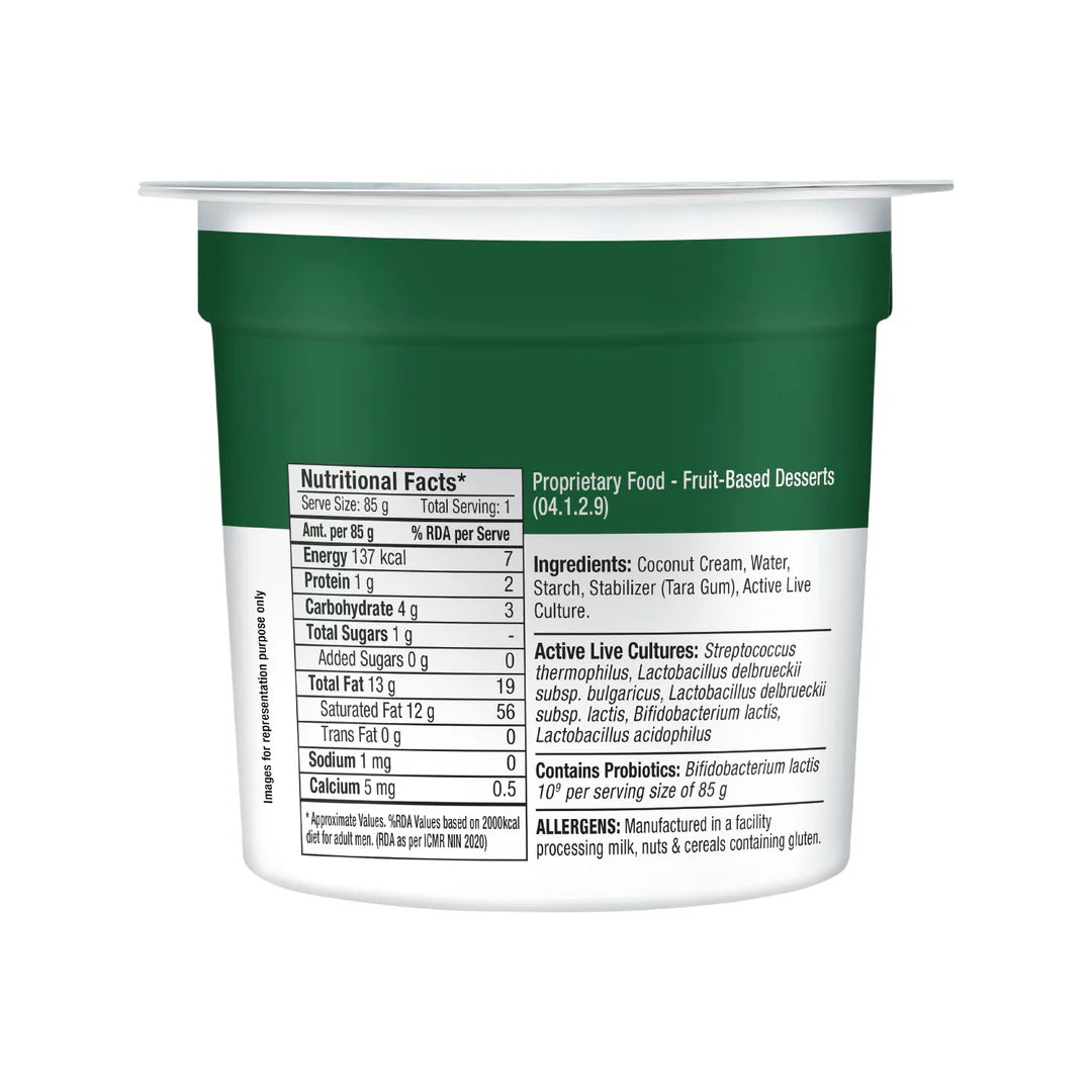 Coconut Blend | Non Dairy Coconut Blend - Unsweetened - Gluten Free -Zero Preservatives  – Epigamia – 85gm