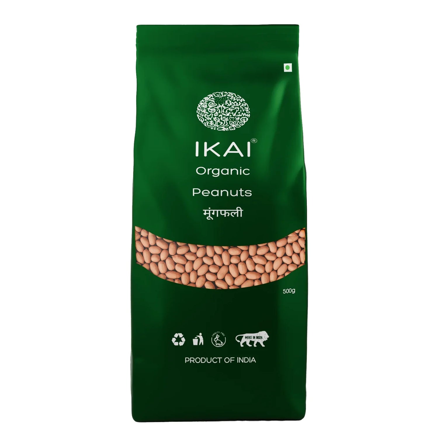 Peanuts |Organic Peanuts (Groundnut) -  Healthy Fats - Natural Protein Foods  -No Preservatives- Ikai Organic – 500gm