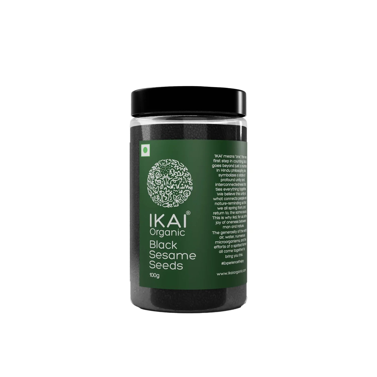 Seeds| Black Sesame Seeds - Kala Til ,Healthy Seeds ,Good Fats - No Preservatives- Ikai Organic – 100gm