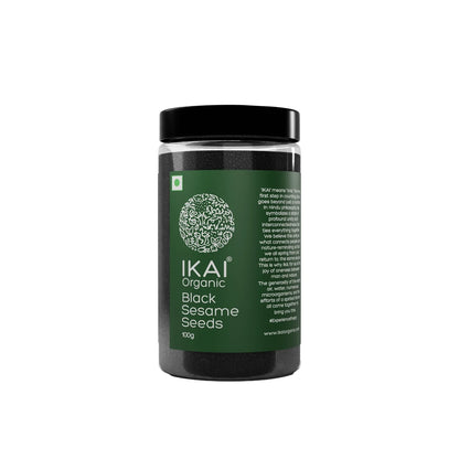 Seeds| Black Sesame Seeds - Kala Til ,Healthy Seeds ,Good Fats - No Preservatives- Ikai Organic – 100gm