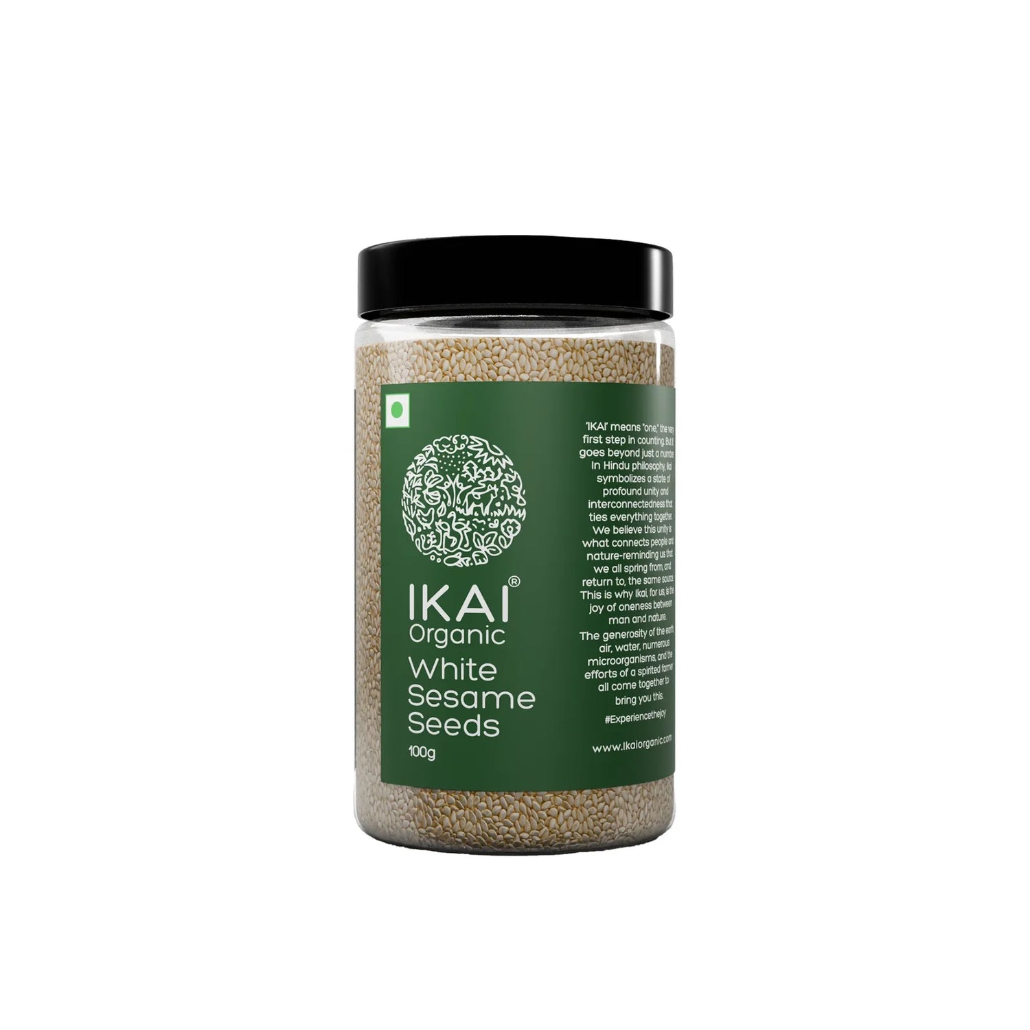 Seeds| White Sesame Seeds - Safed Til ,Healthy Seeds ,Good Fats - No Preservatives- Ikai Organic – 100gm