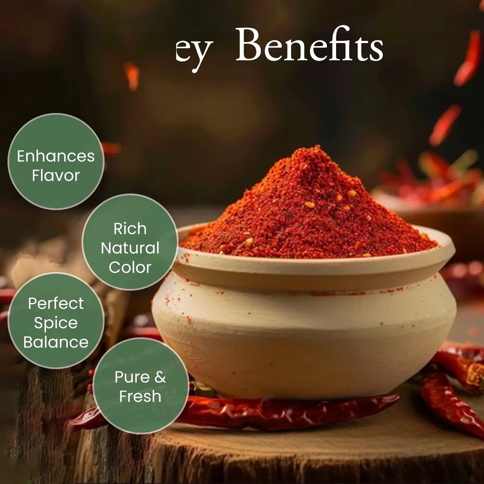 Chilli Powder |Organic Red Chilli Powder (Lal Mirch Powder)  - No Preservatives- Ikai Organic – 100gm
