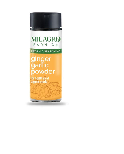 Seasoning | Ginger Garlic – For Healthy &amp;amp; Organic Meals –‎ Chemical Free, No Additives &amp;amp; No Msg - Milagro Farm Co. – 60gm