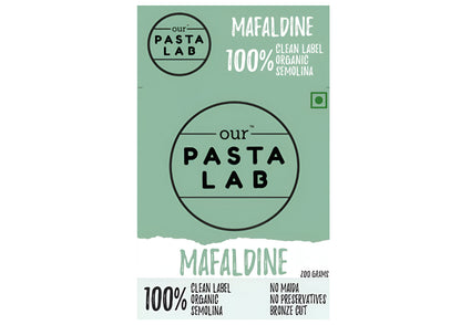 Pasta | Eggfree Mafalde Pasta - 100% Semolina - No Maida &amp;amp; No Added Preservatives - Our Pasta Lab – 200gm