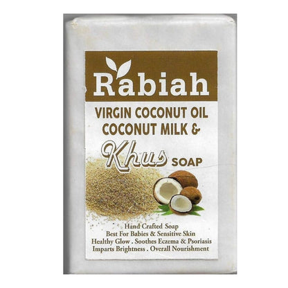 Virgin Coconut Oil &amp;amp; Coconut Milk Khus Soap – Rabiah – 100gm