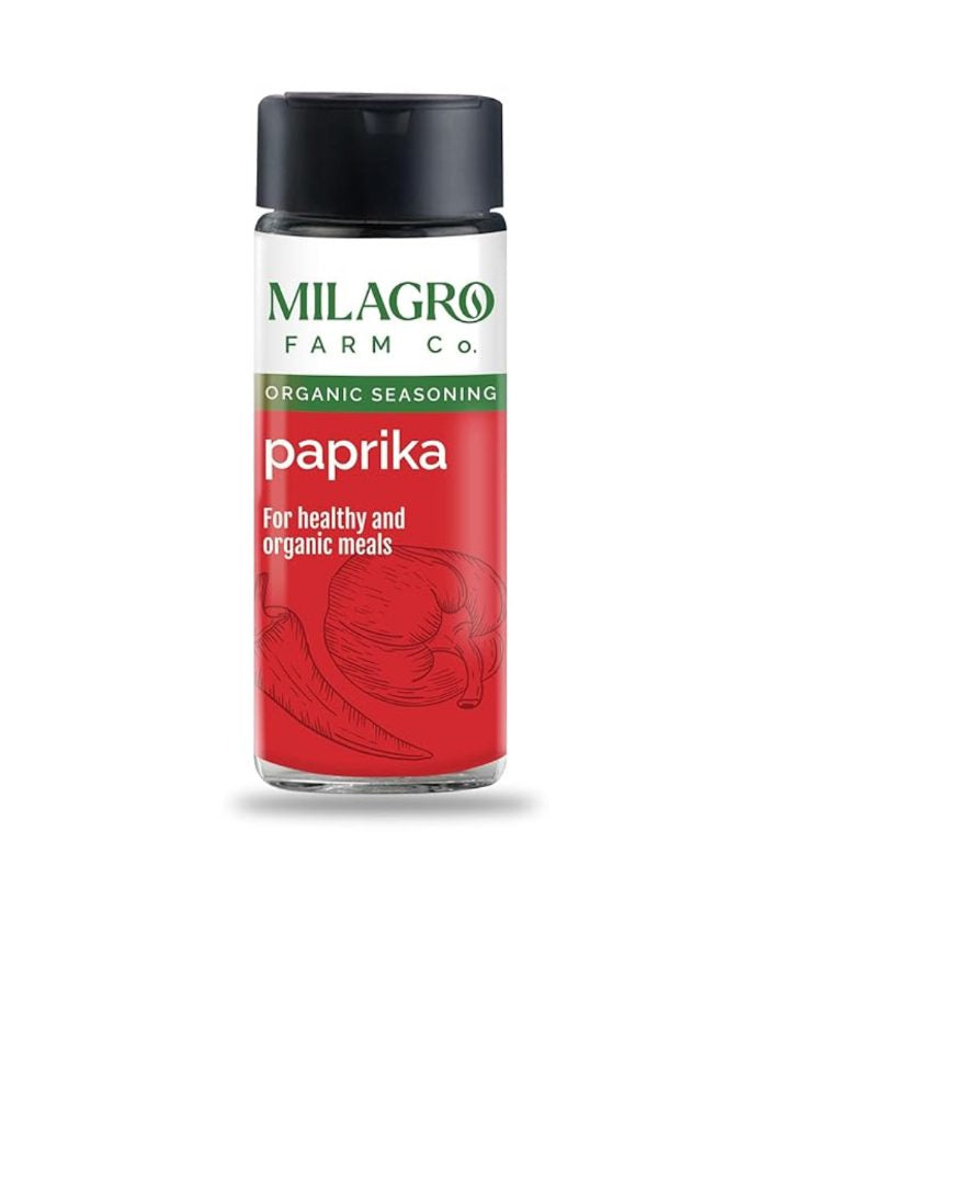 Seasoning | Paprika - Organic - For Healthy And Organic Meal - Milagro Farm Co. - 60gm