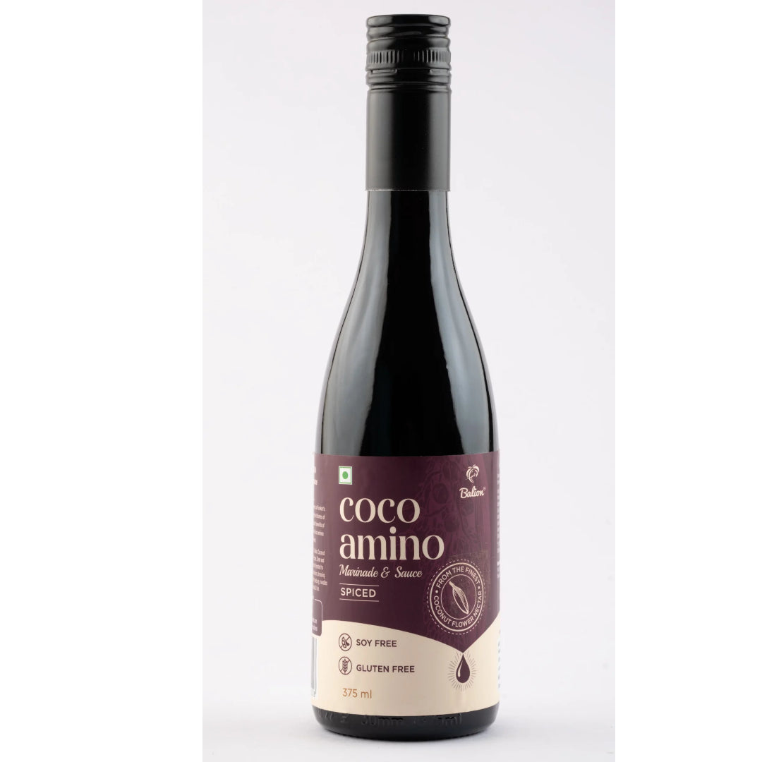 Coco Amino | Marinade &amp;amp; Sauce (Spiced) – Gluten Free &amp;amp; Soy Free – Balion – 375ml
