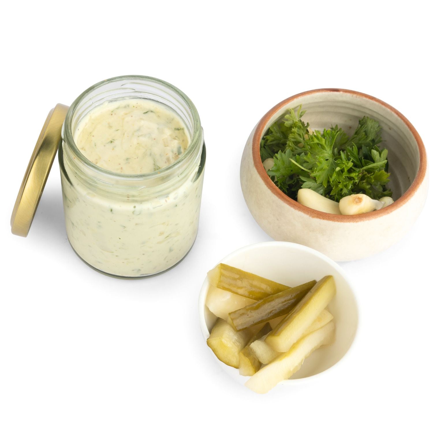 Garlic Gherkins Spread - Fresh - Vegan &amp;amp; Gluten Free - Made with Organic Ingredients - 160gm