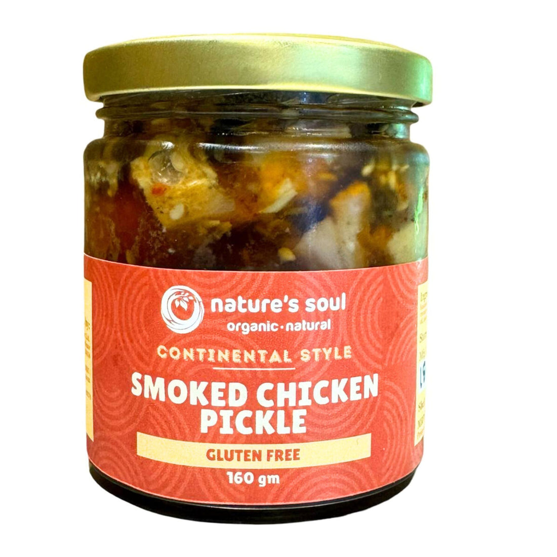 Smoked Chicken Pickle Continental Style - Fresh - Gluten Free - Made with Organic Ingredients - 160gm